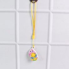 Mini Cartoon Chick - Shaped Push Pop Fidget Toy with Hanging Strap (1 Pc) - Justgrabit Inc.