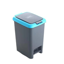 Apex Plastic Push N Pedal Dust Bin | Hands - Free Operation, Compact Design 6.5 Liters (1 Pc / Mix Color) - Justgrabit Inc.