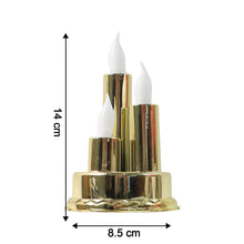 LED Flameless Candle Lamp with Triple Candle Design (1 Pc) - justgrabit.in | Just Grab It