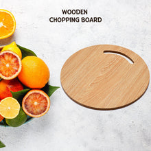 Wooden Round Chopping Board For Chopping Fruit & Vegetable - justgrabit.in | Just Grab It