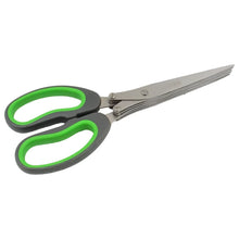 Multifunction Vegetable Stainless Steel Herbs Scissor with 5 Blades (1 Pc) - justgrabit.in | Just Grab It
