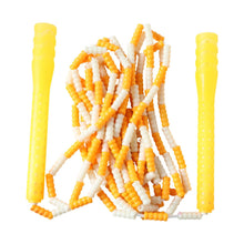 Yellow & White Beaded Skipping Jump Rope (1 Set) - justgrabit.in | Just Grab It