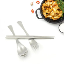 Picnic Dinner Spoon Fork Chopsticks Cutlery Tablewares Set Traveling Spoon Set High Quality Cutlery Set (4 PC / 1 Set ) - Justgrabit Inc.