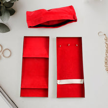 Premium Stainless Steel Velvet Lined Jewellery Storage Box with Lock and Red Interior - justgrabit.in | Just Grab It