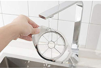 Stainless Steel Apple Cutter / Slicer with 8 Blades and Handle - justgrabit.in | Just Grab It