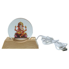 Premium 3D Lord Ganesha Acrylic LED Night Lamp (1 Pc) - justgrabit.in | Just Grab It