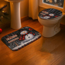 3 in 1 Christmas - Themed Bathroom Mat - (1 Set) - justgrabit.in | Just Grab It