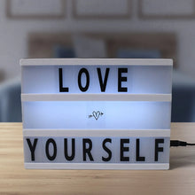 Black Mini A6 Magnetic Cinematic Light Box with 82 Characters and 10 Emojis (1 Set) - justgrabit.in | Just Grab It