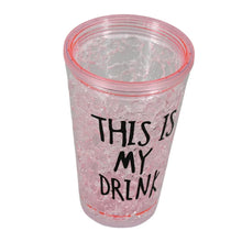 Plastic Creative Cold Drink Cup, Reusable Tea Coffee Tumbler with Lid and Straw, Double Wall Plastic Drinking Sport Bottle, Travel Tumbler - Justgrabit Inc.