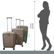 Hard - Shell Trolley Luggage Bag (Set of 3 - pice / Mix Color) - Justgrabit Inc.