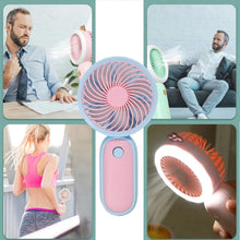 Mini Handheld Portable Rechargeable Fan Easy to Carry for Home Office Travel - justgrabit.in | Just Grab It
