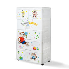 Kid's Plastic Chest of 6 Drawers, Multi - Purpose Storage Organizer/Wardrobe for Kids - justgrabit.in | Just Grab It