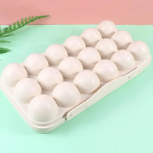 18 Grid Egg Holder Storage, Shock - Proof Egg Container with Buckle, Egg Carrier, Egg Tray, Egg Shelter, Effective Full Seal, Egg House use for Fridge, Camping, Kitchen - Justgrabit Inc.