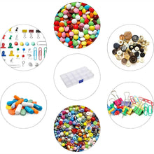 15 - Grid Clear Plastic Jewelry Organizer Box with Dividers (1 Pc) - Justgrabit Inc.