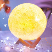 3D Moon Lamp with Color Changing Sensor Touch & Crystal Ball Stand - Justgrabit Inc.