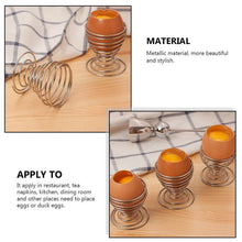 Stainless Steel Spring Egg Cup Holder (1 Pc) - justgrabit.in | Just Grab It