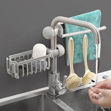 Multipurpose Sink Faucet Hanging Towel & Cleaning Tool Holder (1 Pc ) - justgrabit.in | Just Grab It