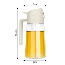 2 - in - 1 Multi - Purpose Glass Oil Dispenser Bottle (500 ml Approx) - justgrabit.in | Just Grab It