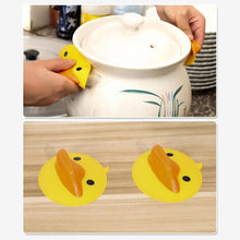 Cute Duck Shape Silicone Hot Pot Holder (2 Pc) - justgrabit.in | Just Grab It