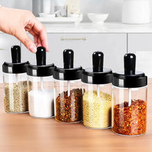 Spice Box Glass Jars Multipurpose Masala Seasoning Box Set (1 Pc) - justgrabit.in | Just Grab It