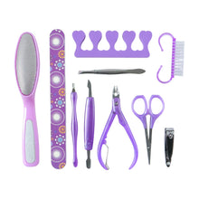 Personal Grooming Manicure & Pedicure Nail Care Tool Set (10 Pc Set) - justgrabit.in | Just Grab It