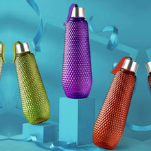 Plastic Fridge Water Bottle Set With Steel Finish Cap (3 Pieces 1 litre) - Justgrabit Inc.