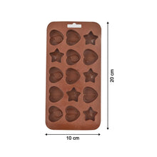 Silicone Food Grade Reusable Non - Stick Multi Shape 15 Cavity Chocolate Mold, Diwali - Justgrabit Inc.