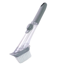 Dish Cleaning Brush with Built - in Liquid Soap Dispenser (1 Pc) - justgrabit.in | Just Grab It