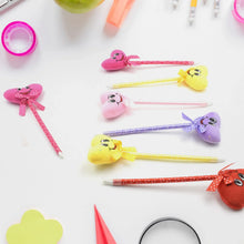 Cute Cartoon Shape & Heart Design Facy Writting Pen Attached Rattle | Ball Pen Smooth Writing For Wedding , Events & Multiuse Pen Best Pen l Use for Kids (12 Pcs Set Mix Design & Color) - Justgrabit Inc.