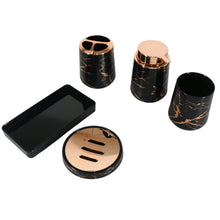 Bathroom Accessory Set Bathroom Decor Premium Quality (5 PCS) 1 X Tumbler,1 X Dispenser,1 X Toothbrush Holder, 1 X Soap Dish & 1 X Tray - Justgrabit Inc.