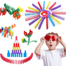 120Pc Dominoes Blocks Set Multicolor Wooden Toy Building Indoor Game Toy. - Justgrabit Inc.