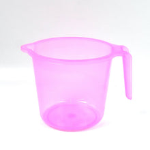 Plastic Round Transparent Bath Water Mug (1 Pc / 1200 ML / Mix Color) - justgrabit.in | Just Grab It