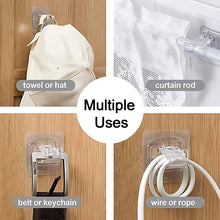 Self - Adhesive Transparent Wall with Spring - Loaded Anti - Slip Clip (1 Pc) - justgrabit.in | Just Grab It
