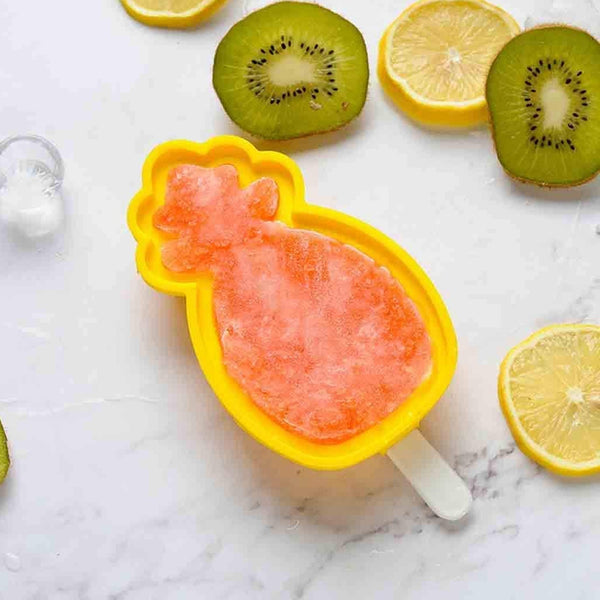 Pineapple Shape sicle Molds - Silicone Ice Candy Cream Mould, DIY Ice Kitchen tool - justgrabit.in | Just Grab It