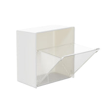 4037Adhesive Wall Mounted Flip Storage Box Holder Small Object Storage Case ( 1 pcs ) - justgrabit.in | Just Grab It