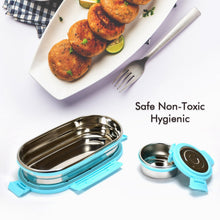 Ganesh Stainless Steel Lunch Box & Container Set of 2 - justgrabit.in | Just Grab It