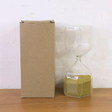 Faceted Glass Hourglass Sand Timer - (1 Pc / 4 Minutes Approx Time) - justgrabit.in | Just Grab It
