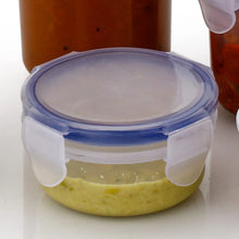 Plastic Liquid Round Airtight Food Storage Container with Leak Proof Locking Lid - Justgrabit Inc.