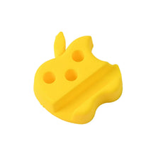 Multi - Functional Apple - Shaped Plastic Mobile Stand with Pen Holder (1 Pc / Mix Color) - Justgrabit Inc.