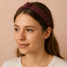 Women's Polka Dot Fabric Knot Hairband – Stylish & Comfortable (1 Pc) - Justgrabit Inc.