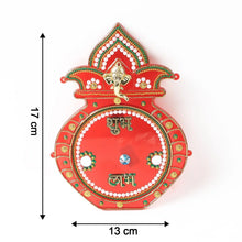 Decorative Kalash Wall Hanging with Shubh Labh (1 Pc) - Justgrabit Inc.