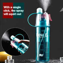 Plastic 2 In 1 Mist Spray Water Bottle (Multicolor / 400 ML / 1 Pc) - justgrabit.in | Just Grab It