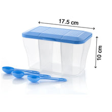 Plastic Square Storage Organiser Container (750ML Capacity) - Justgrabit Inc.