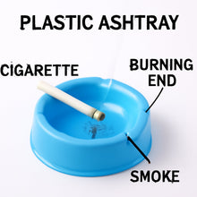 Oblivion Durable Plastic Ashtray with Wide Bowl and Triple Cigarette Holder Slots (1 Pc) - justgrabit.in | Just Grab It