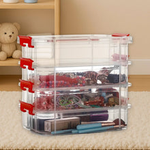4 - Layer Transparent Multipurpose Plastic Storage Box - Justgrabit Inc.