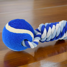 Durable Cotton Rope Dog Toy Two - Way Ball Design (1 Pc) - justgrabit.in | Just Grab It