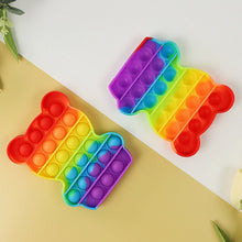 Bear It Fidget Toys Stress Relief Rainbow Toy ( 1 pcs ) - justgrabit.in | Just Grab It