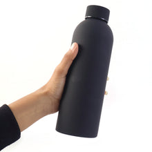 Stainless Steel Double Wall Vacuum - Insulated Drink Water (Black / 500 ML Approx) - justgrabit.in | Just Grab It