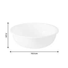 Plastic 6 Inch White Round Deep Serving Bowl (1 Pc) - justgrabit.in | Just Grab It