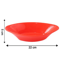 Plastic Marin Serving Bowl – Elegant Oval Deep Bowl (1 Pc / Red) - justgrabit.in | Just Grab It